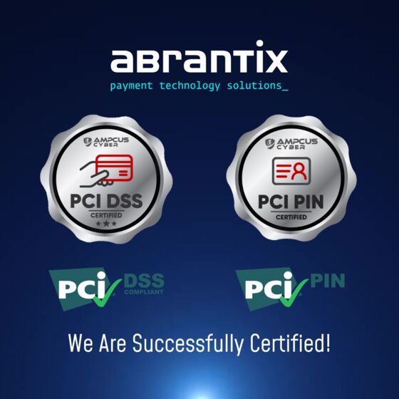 Abrantix Is Now PCI Dss v4.0.1 and PCI PIN v3.1 Certified!